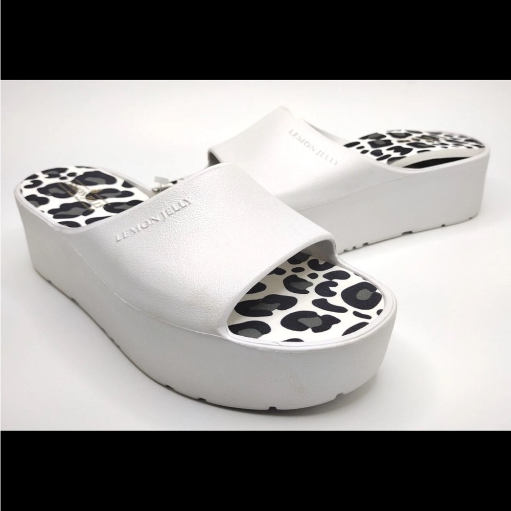 Lemon Jelly Platform Sandals